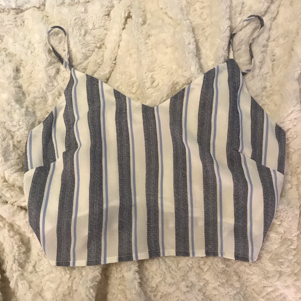 Striped crop top